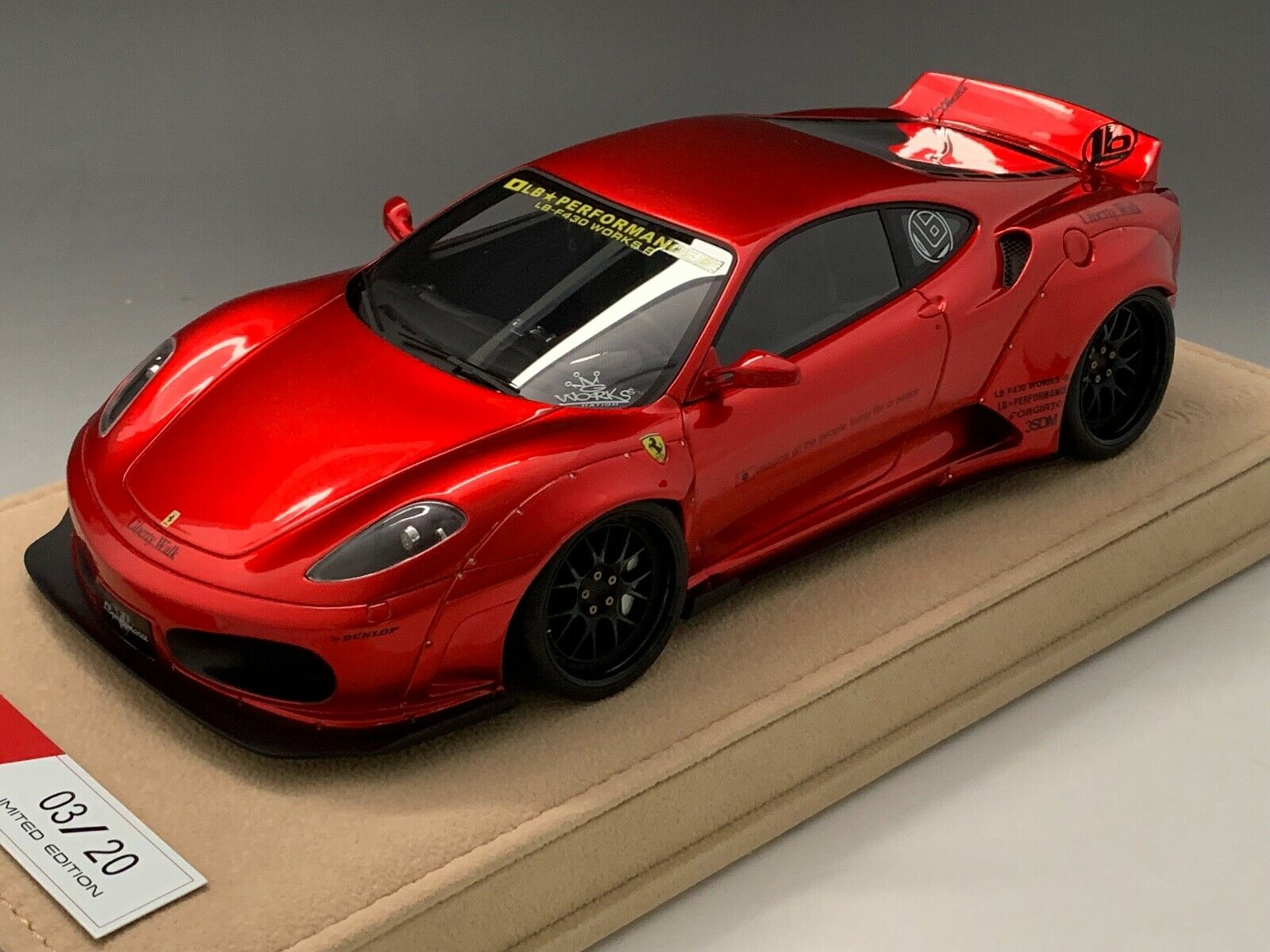 LB WORKS 1/18 tF[ F430 oeBEH[N LB ptH[}X ^bNbh Ferrari Liberty Walk LB Performance in Metallic Red