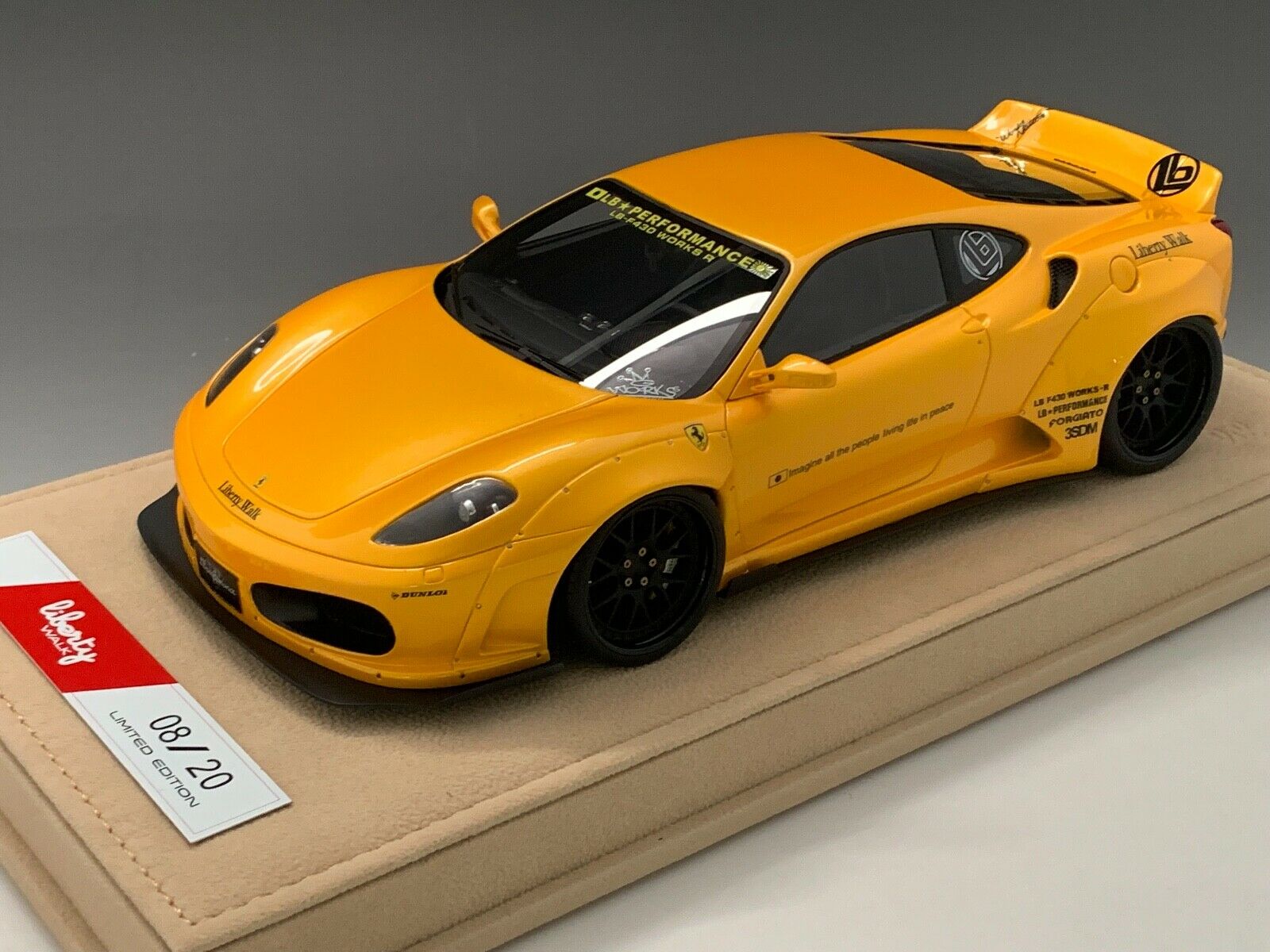 Scaglietti - LB WORKS 1/18 フェラーリ 430 リバティウォーク LB パフォーマンス グロスイエロー Ferrari 430 Liberty Walk LB Performance in Gloss Yellow