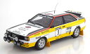 ミニチャンプス 1/18 アウディ クワトロ A2 #3 ラリー ニュージーランド 1984 優勝車 300台限定 Audi Quattro A2 No 3 Winner Rally New Zealand 1984 Blomquist/Cederberg Limited Edition 300 pcs with Decals