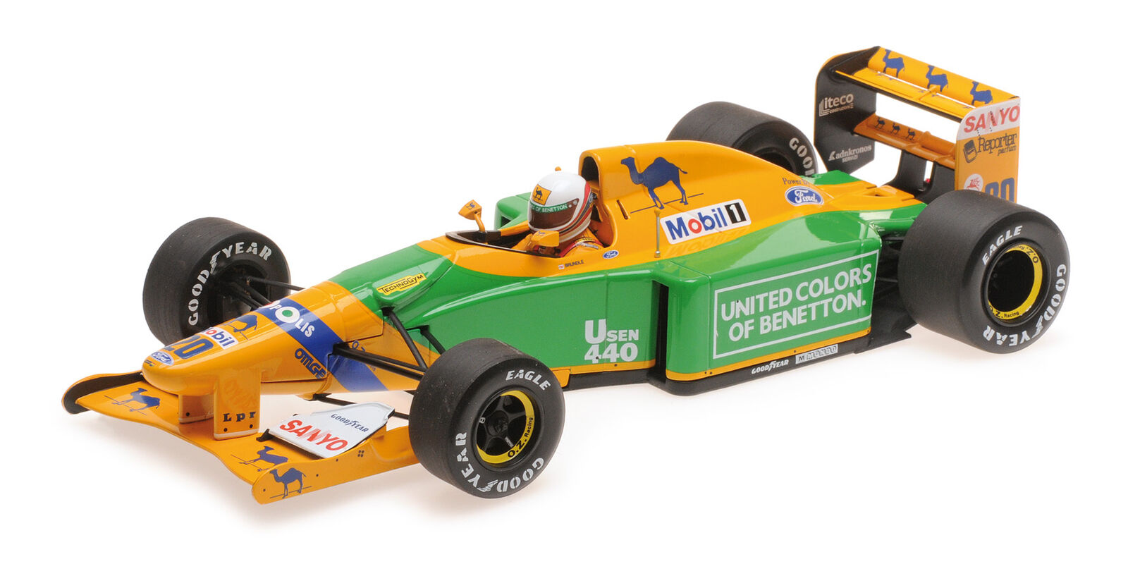 ミニチャンプス 1/18 ベネトン フォード B192 F1 3° イングランドGP 1992 Benetton-Ford GP England Martin Brundle