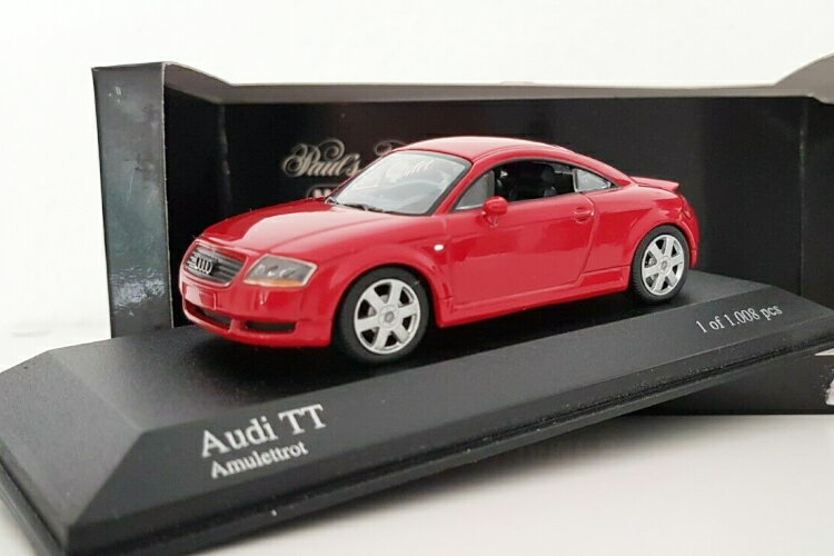 ミニチャンプス 1/43 アウディ TT クーペ アミュレットレッド 8N Audi Coupe Amulet red