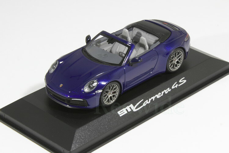 ミニチャンプス 1/43 ポルシェ 911 992 カレラ 4S カブリオレ 2019 ブルー Porsche 911 Carrera 4S Cabriolet