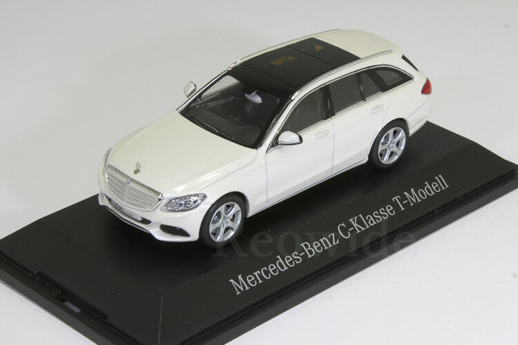 mu 1/43 ZfXExc CNX S zCg S205 2014 Mercedes-Benz C-Class Estate Diamond White Metallic BRIGHT