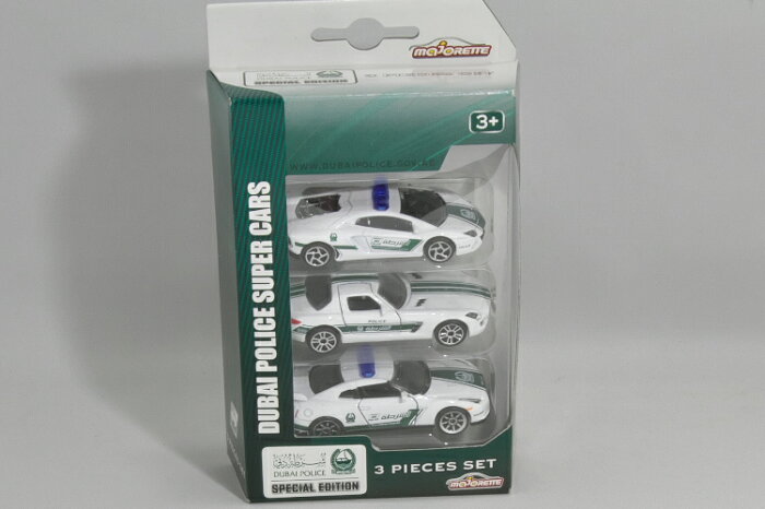 majorette マジョレット ドバイ限定 ドバイ警察 スーパーカー 3台セット ポリスカー Dubai Police Super Cars アヴェンタドール / R35 GT-R / SLS AMG