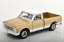 Ertl/Auto World 1/18 シボレー C-10 ピックアップ 1968 ライトゴールド ホワイト 1002台限定 Chevrolet Pick Up lightgold white Limited Edition 1002 pcs