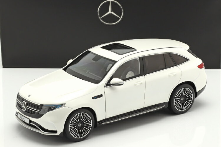 Mercedes Benz - NZG 1/18 メルセデス・ベンツ EQC 4Matic N293 year 2019 ダイヤモンド ホワイト Mercedes-Benz diamond white