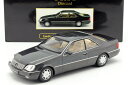 KK-SCALE 1/18 メルセデス ベンツ Sクラス 600SEC クーペ (C140) 1992 ダークグレーメタリック MERCEDES BENZ S-CLASS COUPE DARK GREY MET