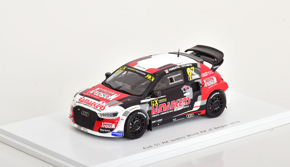 スパーク 1/43 アウディ S1 RX クワトロ #67 ワールド RX ベルギー 2018 Audi quattro World RX Belgium 2018 Duval