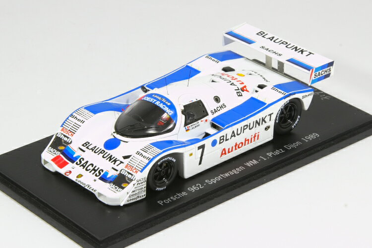 スパーク 1/43 ポルシェ 962 Sportwagen WM -1 Platz Dijin 1989 7 500台限定 Spark Porsche