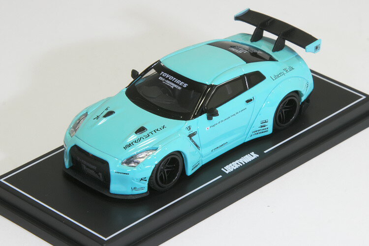 TSM MINI GT 1/64 LB★WORKS Nissan GT-R R35 Rear Wing Tiffany Blue 日産 ミント 台湾限定