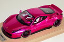 Liberty Walk 1/18 LB★WORKS フェラーリ 458 イタリア Flash Pink Version A 内装 50台限定