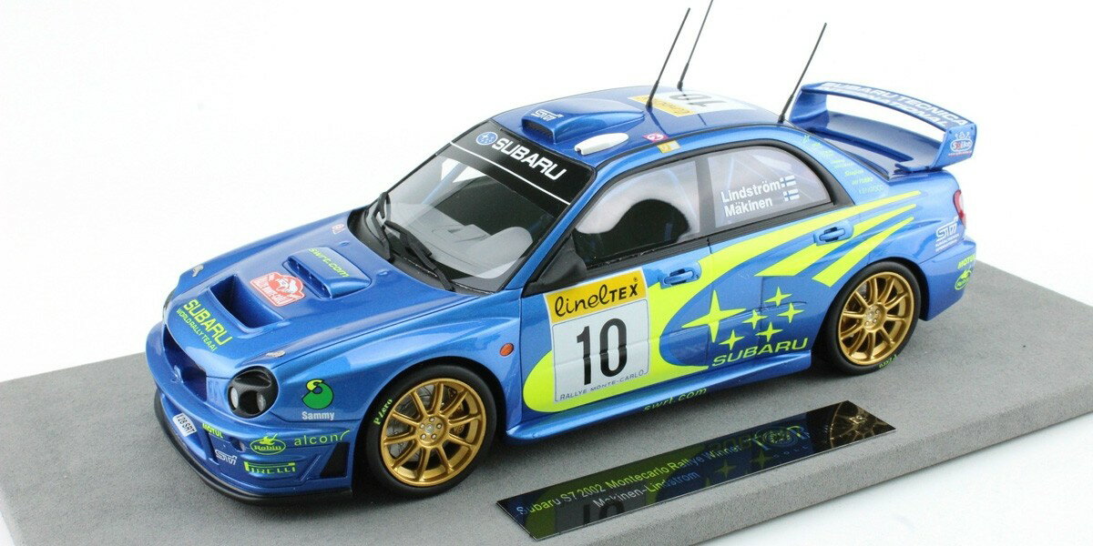 TOPMARQUES 1/18 スバル インプレッサ S7 #10 モンテカルロ 2002 優勝 SUBARU IMPREZA S7 N 10 WINNER RALLY MONTECARLO 2002 T.MAKINEN K.LINDSTROM