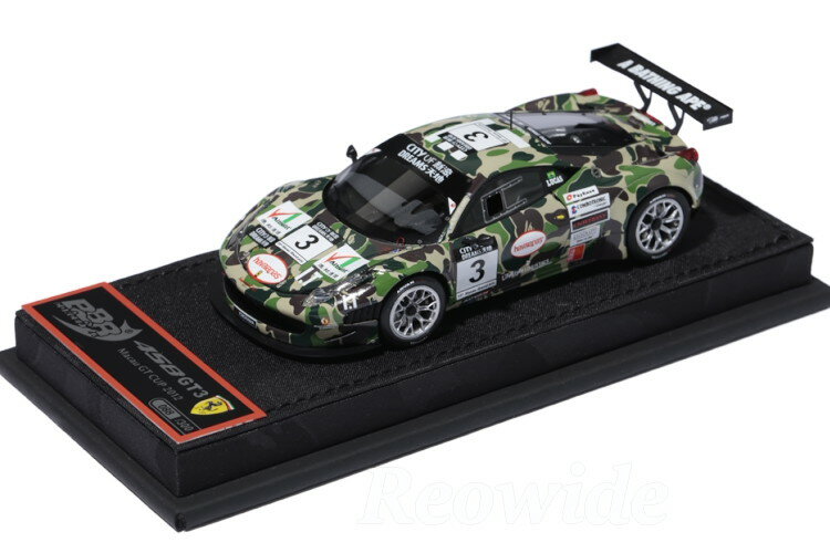 BBR 1/43 フェラーリ 458 イタリア GT3 マカオグランプリ 2012 bape 特注 300台限定 Tarmac Works x A Bathing Ape