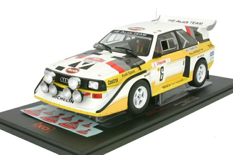 IXO 1/18 アウディ スポーツ クアトロ S1 E2 モンテカルロ ラリー 1985 #6 Audi Quattro Sport Rally Monte Carlo Hannu Mikkola / Arne Hertz