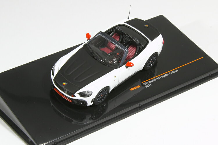 ixo 1/43 フィアット アバルト 124 スパイダー ホワイト 2017 Abarth 124 Spider Turismo White マツダ ロードスター ND