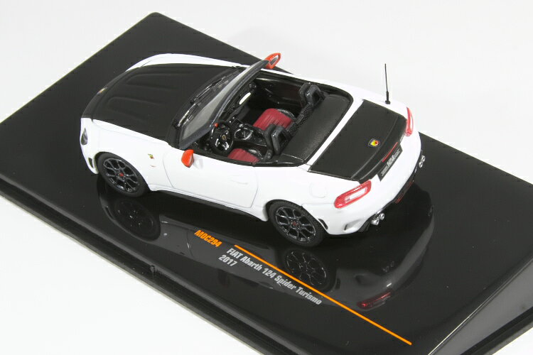 ixo 1/43 フィアット アバルト 124 スパイダー ホワイト 2017 Abarth 124 Spider Turismo White マツダ ロードスター ND