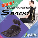 腰ラクラク S-BACKプロ　腰椎サポートクッションシート