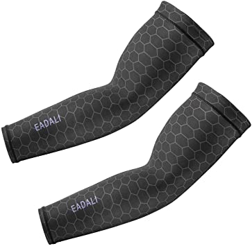 Eadali アームカバー 腕カバー 8色 無地 冷感作用 吸汗速乾 滑り止め UPF50+ UV対策 日焼け止めカバー 紫外線対策 スポーツ活動用 男女兼用「...