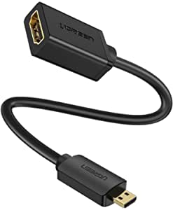 UGREEN Micro HDMIĹ֥ Micro HDMI to HDMIѴץ 4K 3D HDMI Type D Go...