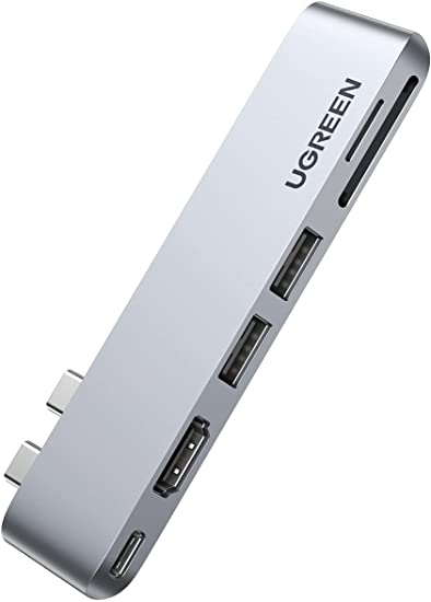 UGREEN USB Cnu MacBook Pro Airp 6-in-1 USB-CϊA_v^[ 4K HDMI𓋍ڂMacBook AirA_v^[ USB Cnu SD/TFJ[h[_[ USB 3.0x2 Thunderbolt 3