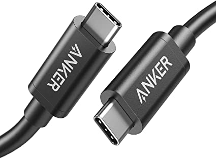 Anker USB-C USB-C Thunderbolt 3 P[u (0.5m ubN) 100Wo / 40Gbps / f[^] / 4KΉ / 5KΉ MacBook iPad Pro Ή