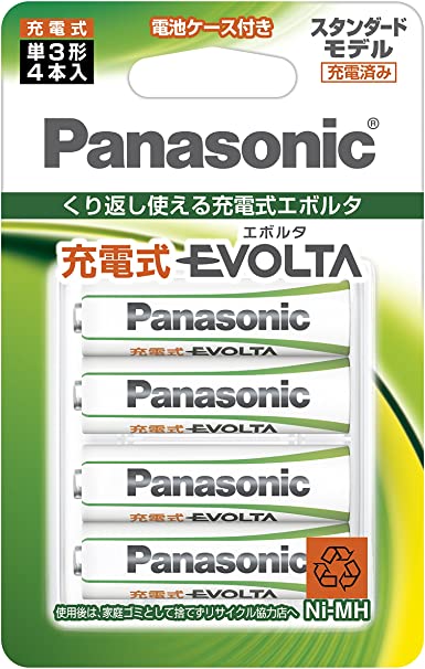 パナソニック 充電式エボルタ 単3形 4本パック(スタンダードモデル BK-3MLE/4BC 1