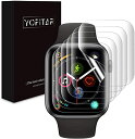 6枚セット YOFITAR Apple Watch 用フィルム 40mm アップルウォッチ Series 6/5/4/3/2/1 Apple Watch SE用画面保護フィルム 24時間自動修復技術 TPUフィルム 画面保護シート 液晶シール フィル