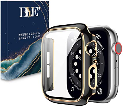 光沢の2021改良モデル BLYE Apple Watch 用 ケース 44mm 対応 Apple Watch Series6/SE/5/4 PC素材 一体型 強化ガラス アップルウォッチケース 全面保護 保護カバー(Series6/SE/5/4 4 1