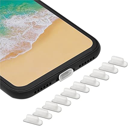 Sakula iPhone Lightning コネクタ用 保護キャップ シリコンiPhone 12/iPhone 11/iPhone XS Max/iPhone XR/iPhone X/iPhone 8 対応 Lightningコネクタキャップ クリ