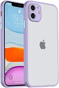 iyite iphone 12 ケース アップル アイフォンケース あいふぇいす12 シリコン アンチ-フォール ファイン ホール 保護 カバー サポート QI チャージング (iPhone 12 6.1インチ , パープル)