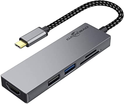 USB C nu A_v^ 5-in-1 GADEBAO }`|[g usb nu type-c 4K HDMIo+USB3.0/2.0|[g+SDTFJ[h Xbg thunderbolt3Ή type c nu MacBook Pro/