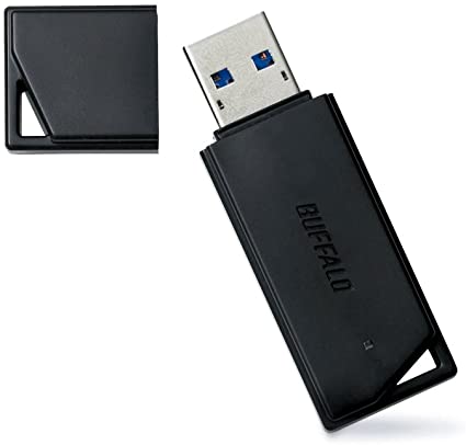 BUFFALO 国内メーカー USBメモリ 64GB USB3.2 Gen1 3.1 Gen 1 3.0 2.0 充実サポート RUF3-K64GA-BK N