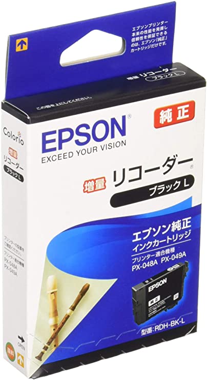 Rakuten - エプソン 純正 インクカートリッジ リコーダー RDH-BK-L ブラック 増量