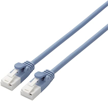 乐天商城 - エレコム LANケーブル CAT6A 3m ツメが折れない 爪折れ防止コネクタ cat6a準拠 やわらか ブルー LD-GPAYT/BU30