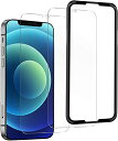 OAproda iphone12 /iphone12pro 用 ガラスフィルム 保護 フィルム 強化ガラス 全面保護/防指紋/気泡レス/耐衝撃/撥水防水 アイフ...