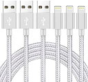 iPhone 充電ケーブル MFi認証 2M 3本セット 急速 ライトニングケーブル lightningケーブル 高耐久編組ナイロン アイフォン 充電ケーブル データ転送 柔軟性 iPhone 12/11/XS/XS Max/XR/X/8/8Plus/(2)