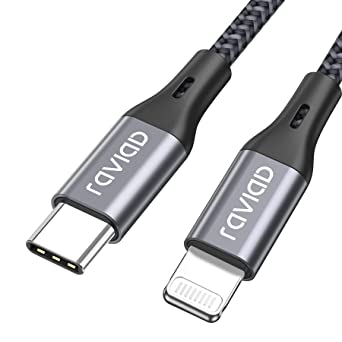 RAVIAD USB C CgjOP[u 2M/MFi F iPhone [dP[u }[d f[^] ϋv ^CvC CgjOP[u PDΉ iPhone 12/12 Pro/12 Pro Max/12 mini/SE 2