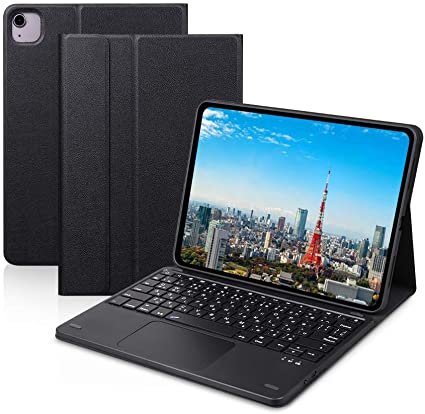 Ewin® 最新型 ipad air4 iPad Pro 11 第1世代 第2世代 第3世代 10.9/11インチキーボードケース JIS基準日本語配列 bluetoothキーボード ワイヤレス タッチパッド搭載 ロック可能 脱着式 2台のiOSデバイ