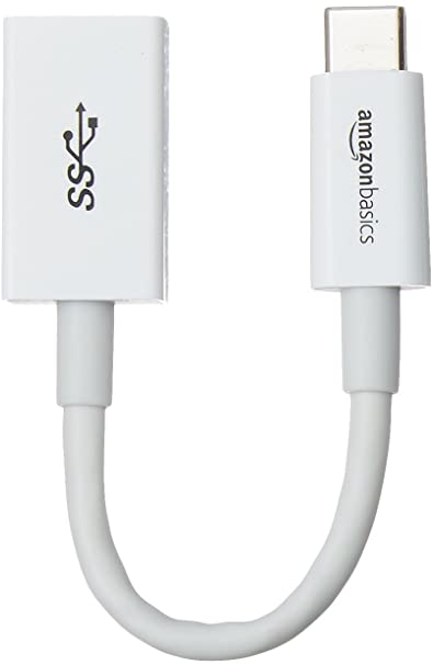ベーシック USBアダプター 14cm (タイプC - 3.1Gen1(メス)) ホワイト