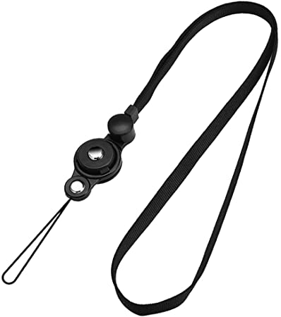 ネクストラップ ストラップ 2WAY 吊下げひも リングストラップ iPhone ストラップ 携帯 ひも 首掛け フィンガーリング 脱着式 ブラック