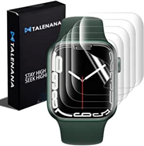 「2021モデル」TALENANA  Apple Watch 7/6/SE/5/4 用 液晶保護フィルム アップルウォッチ Series 7/6/SE/5/4 用画面保護フィルム 45/44mm 24時間自動修復技術 TPUフィルム 画面保護シート 液