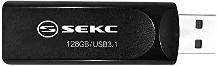 限定 SEKC USBメモリ 128GB 高速 USB 3.1対応(Type-A Gen 1) 最大読出速度130MB/s スライド式 ブラック SKD67128G 1