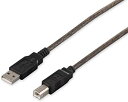 iBUFFALO USB2.0ケーブル2.0m ブラックスケルトン BSUAB220BS(2)