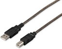 iBUFFALO USB2.0ケーブル2.0m ブラックスケルトン BSUAB220BS