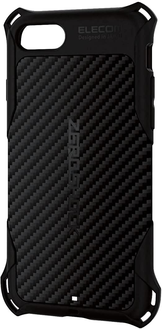 乐天商城 - エレコム iPhone SE (第2世代/第3世代) / 8 / 7 用 ケース ZEROSHOCK ソフトケース 衝撃吸収/MIL規格取得 ブラック PMWA22SZEROGBK