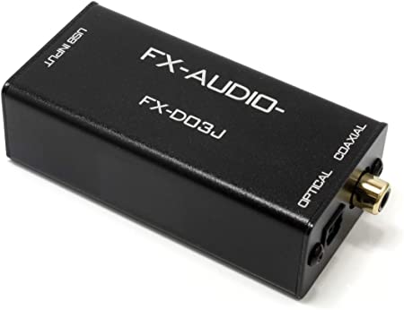 FX-AUDIO- FX-D03J USB バスパワー駆動DDC USB接続でOPTICAL COAXIALデジタル出力を増設 ハイレゾ対応 光 オプティカル 同軸