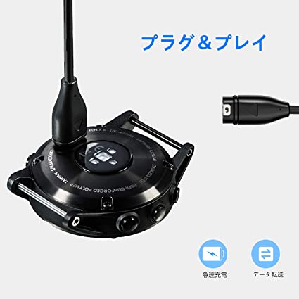 ガーミン用 充電ケーブル 2本 1m GARMIN用 USB チャージングケーブル wuernine GARMIN ガーミン Fenix 5 5S 5X Plus、ForeAthlete 245/245 Music、Fenix 6 6S 6X Pro