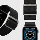 Spigen Apple Watch バンド 44mm 42mm コンパチブル ファブリック ソロループ 一体型 軽量 速乾 スポーツバンド 柔軟 Apple Watch 全Series用 バンド調整可 腕時計 時計バンド ライトフィット AMP022 3