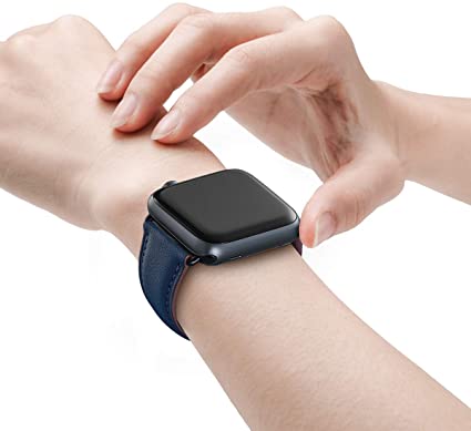 MNBVCXZ コンパチブル apple watch バンド 41mm 40mm 38mmに対応,apple watch バンド 本革 レザー,交換用アップルウォッチバンド コンパチブル ベルト互換性のある Apple Watch SE， iWatch