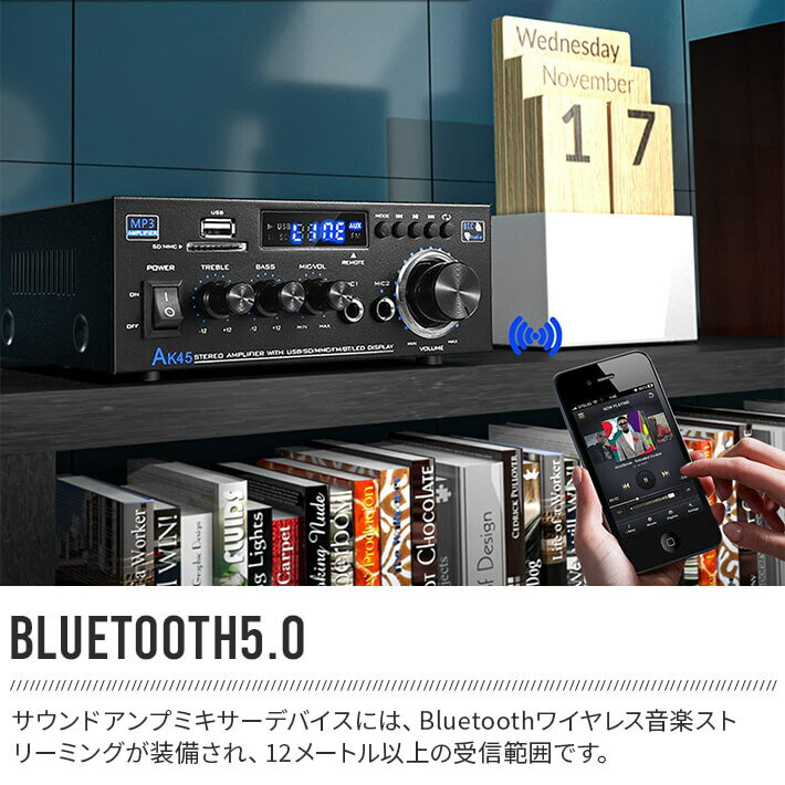 ��⥳���դ� Bluetooth5.0 �ѥ����� �����ǥ�������� ���ԡ����� USB TF�����ɺ����� �ߥ˥���� Hi-Fi���ƥ쥪 �ǥ����륢��� ����ǽ �ⲻ�� ������ ���㲻 ���ޥ� MP3 �� ���� �֥롼�ȥ����� AC�����ץ���